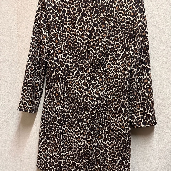J. Crew Black and Cream Sheath Dress 3/4 Sleeve Night Out - Picture 3 of 4